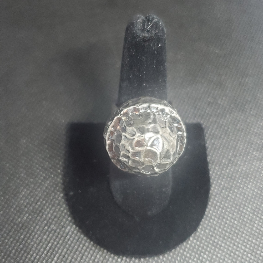 Turtle Back Shaped Silver 925 Ring - image 2